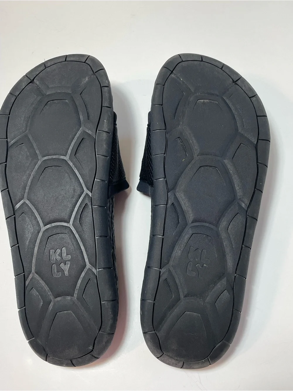 KLLY Black Apollo Adjustable Slide Sandals Men’s 12